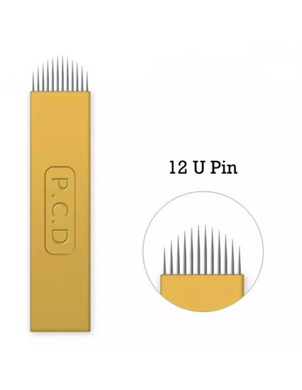12U Pin Microblading İğnesi Pcd 0.25mm 10 Adet