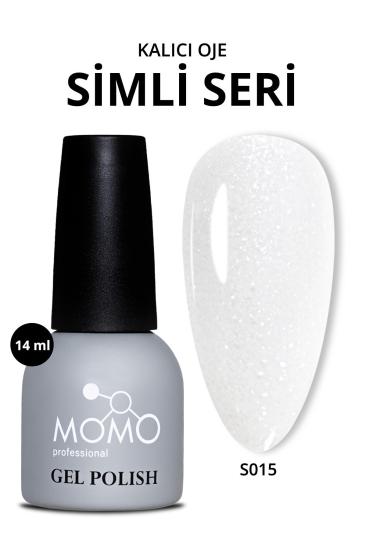 Momo Professional Simli Beyaz Kalıcı Oje