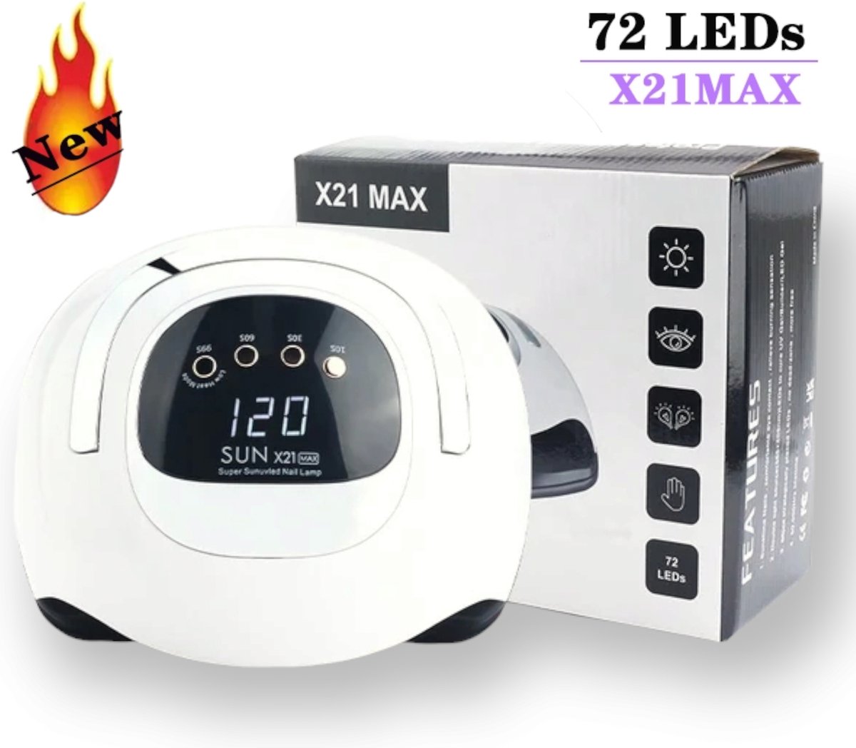 Sun X21 Max 320 Watt 72 Led Uv Kurutucu - kozmetiksarayi.com