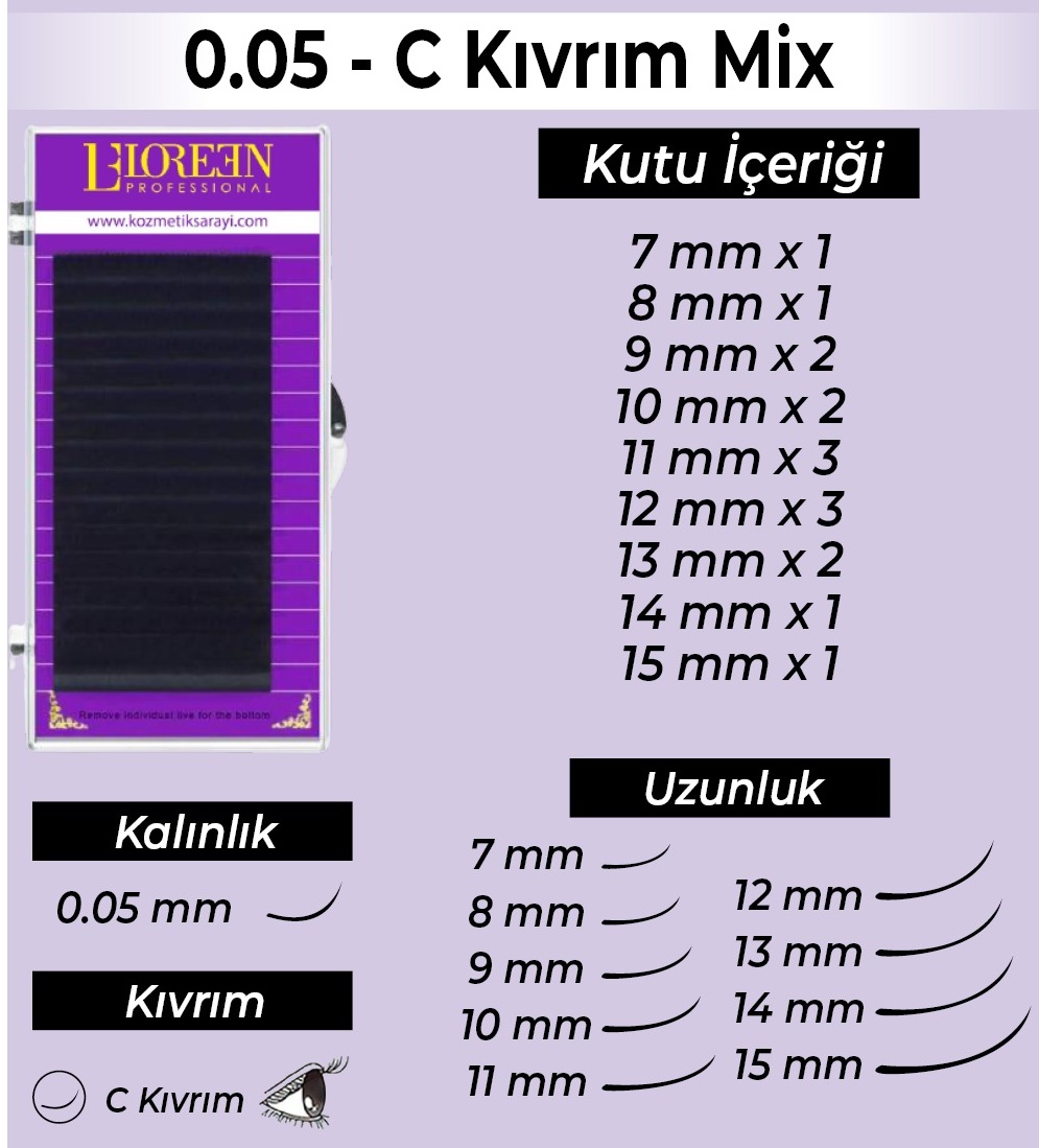 Loreen%20Professional%20İpek%20Kirpik%20Set%200.05%20C%20Kıvrım%20Mix