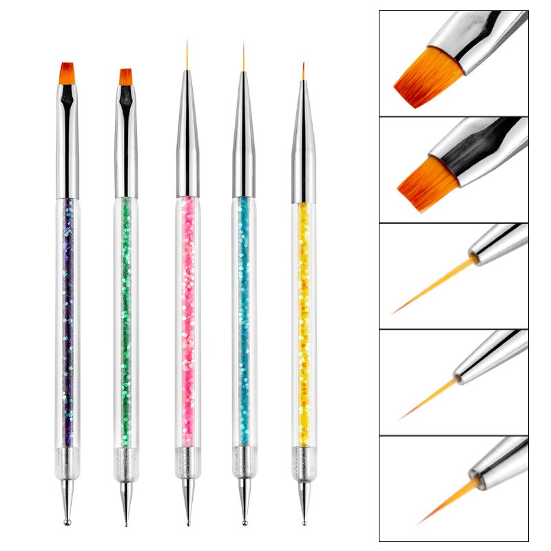 5’li%20Çok%20Amaçlı%20Nail%20Art%20Fırça%20Seti