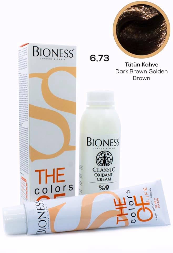 Bioness Classic Tütün Kahve 6.73 Saç Boyası + Oksidan