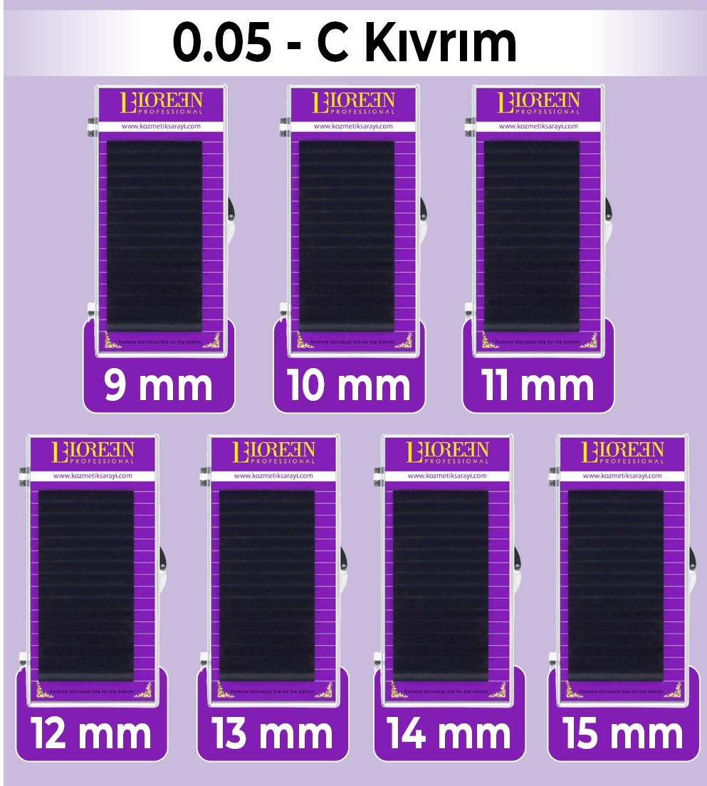 Loreen%20Professional%20İpek%20Kirpik%20Set%200.05%20C%20Kıvrım%209-10-11-12-13-14-15mm