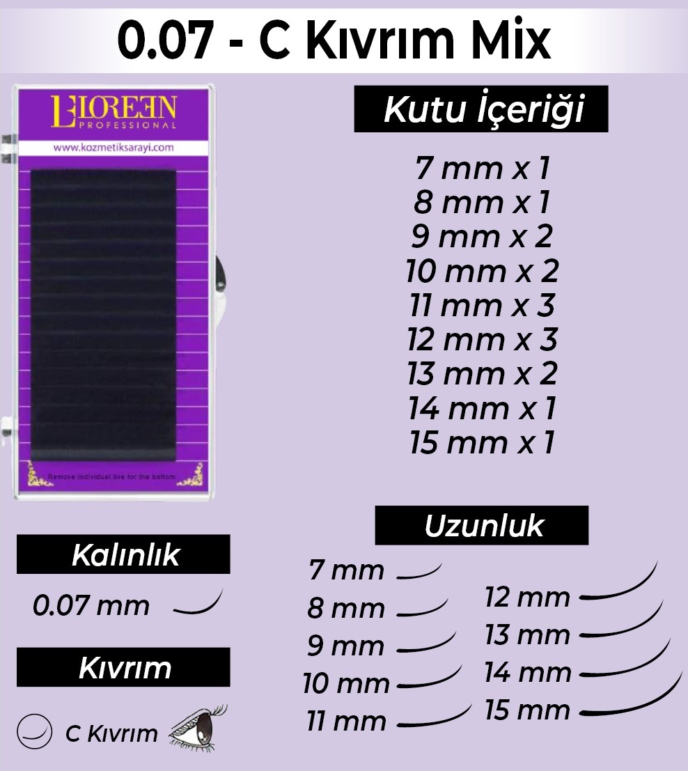 Loreen%20Professional%20İpek%20Kirpik%20Set%200.07%20C%20Kıvrım%20Mix