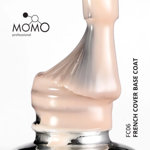 Momo%20Professional%20French%20Cover%20Rubber%20Base%20Coat%20FC06,%20Açık%20Bej,%2010%20ml