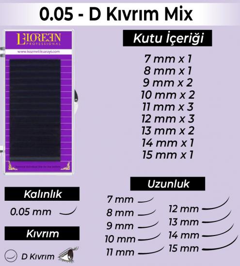 Loreen Professional İpek Kirpik 0.07 D Kıvrım Mix 