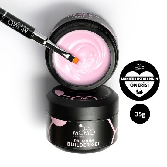 Premium Protez Tırnak Jeli 06, Pembe, 35 gr