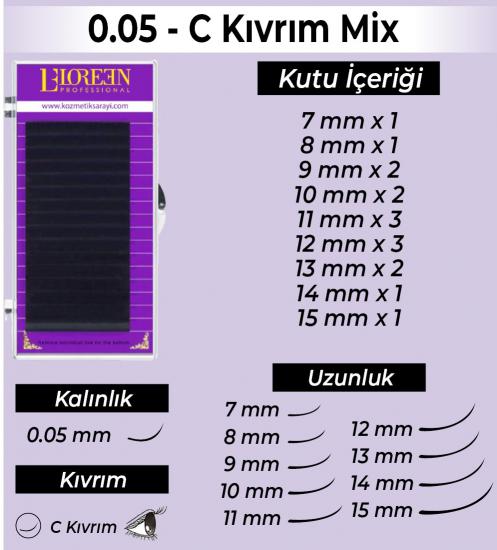 Loreen Professional İpek Kirpik 0.07 D Kıvrım Mix 