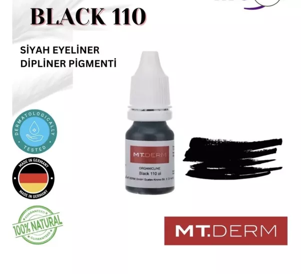 M.T Derm Kalıcı Makyaj Pigmet Boyası Black 110
