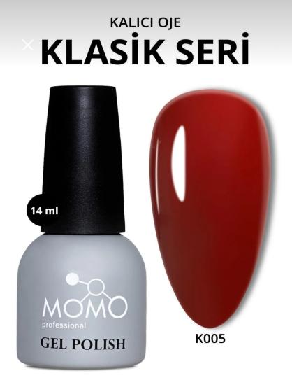 Momo Professional Kalıcı Oje Yakut Bordo K005 14ml