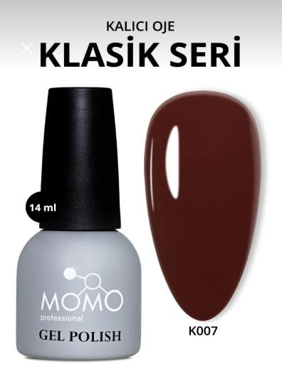 Momo Professional Kalıcı Oje Kahve Bordo K007 14ml