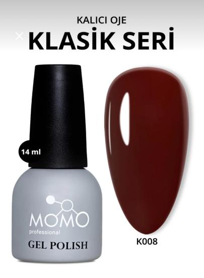 Momo Professional Kalıcı Oje Şarap Bordo K008 14ml