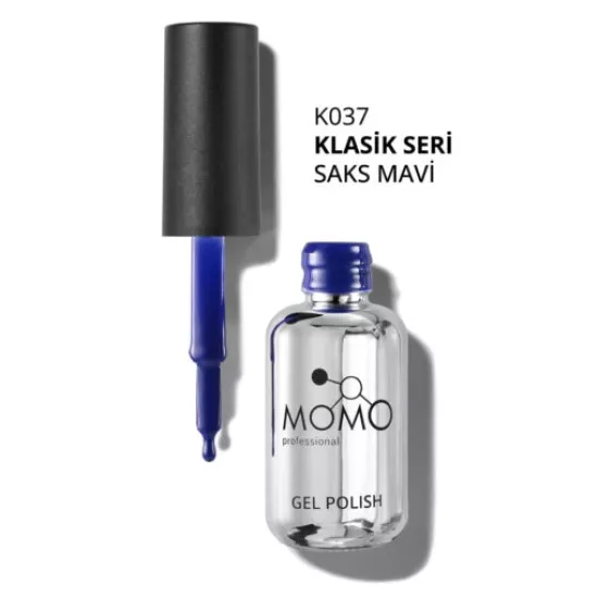 Momo Professional Kalıcı Oje Saks Mavi K037 10ml