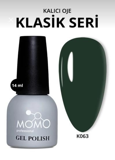Momo Professional Kalıcı Oje Koyu Çam Yeşili K063 