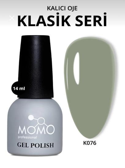 Momo Professional Kalıcı Oje Açık Haki K076 14ml