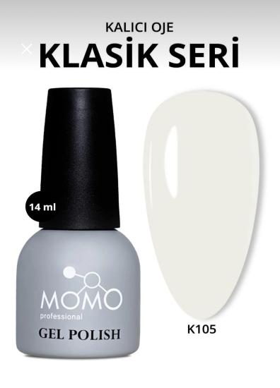Momo Professional Kalıcı Oje Kırık Beyaz K105 14ml