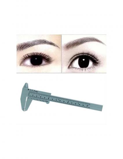 Kalıcı Makyaj Microblading Kaş Ölçüm Cetveli Kumpas Cetvel