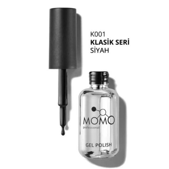 Momo Professional Kalıcı Oje Siyah K001 10ml