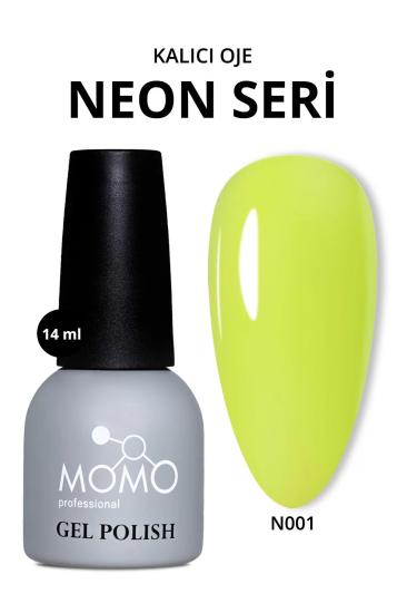 Momo Professional Kalıcı Oje N001 Neon Sarı 14 ml