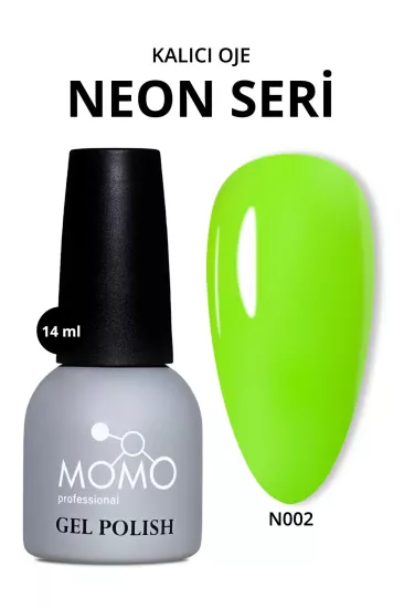 Momo Professional Kalıcı Oje N002 Neon Yeşil 14 ml
