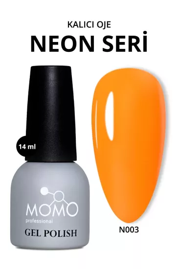 Momo Professional Kalıcı Oje N003 Neon Turuncu 