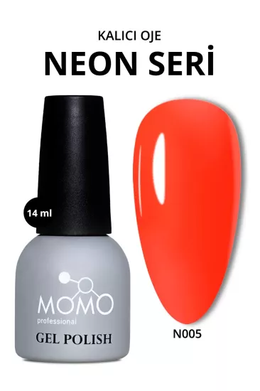 Momo Professional Kalıcı Oje N005 Neon Nar Çiçeği