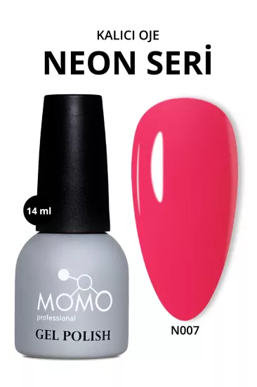 Momo Professional Kalıcı Oje N007 Neon Barbi Pembe