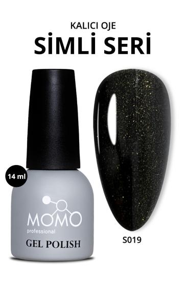 Momo Professional Simli Altın Işıltılı Siyah 