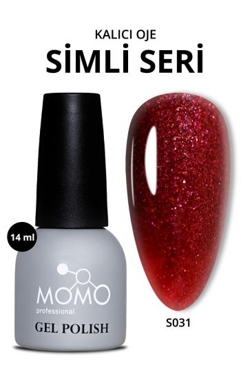 Momo Professional Simli Parıltılı Vişne