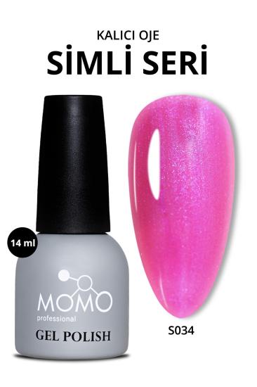 Momo Professional Simli Mor Sedefli Fuşya