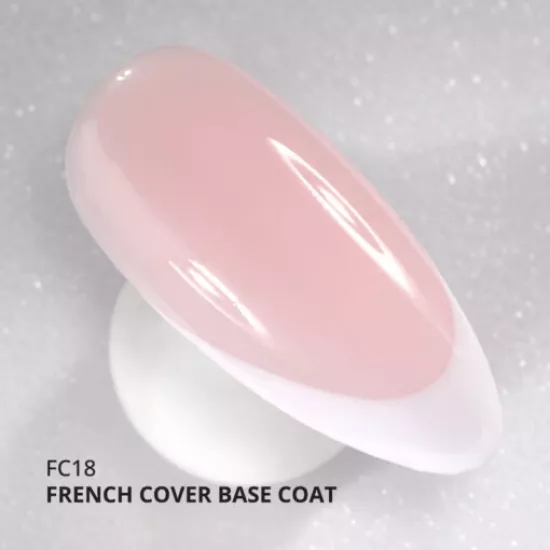 French Cover Rubber Base Coat FC18, Pudra Pembe