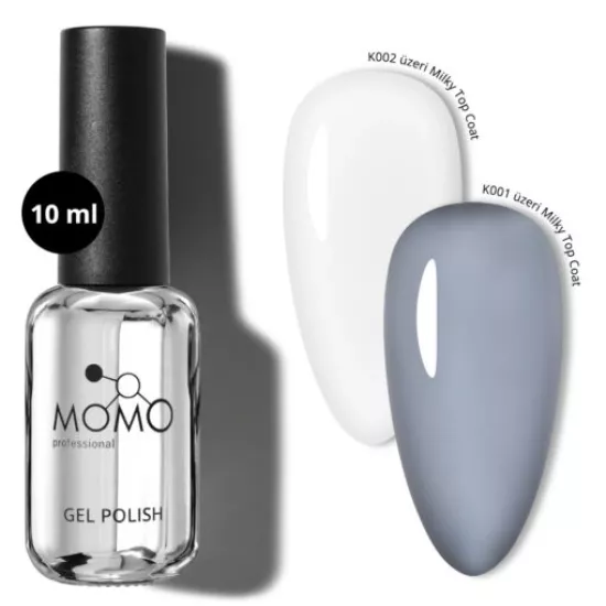 Momo Professional Milky Top Coat Rakı Beyazı 10ml