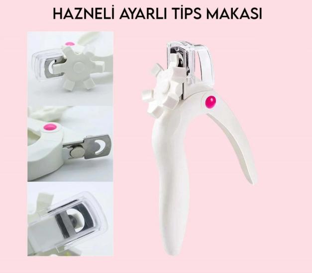 Protez Tırnak Tips Makası Hazneli Model