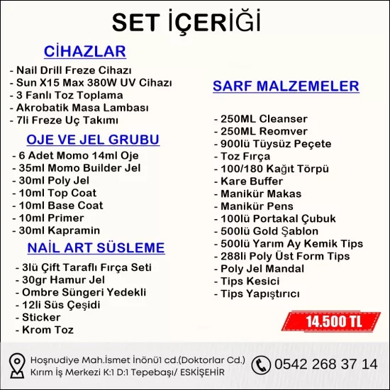 Protez Tırnak Ve Kalıcı Oje Seti
