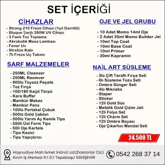 Protez Tırnak Ve Kalıcı Oje Seti