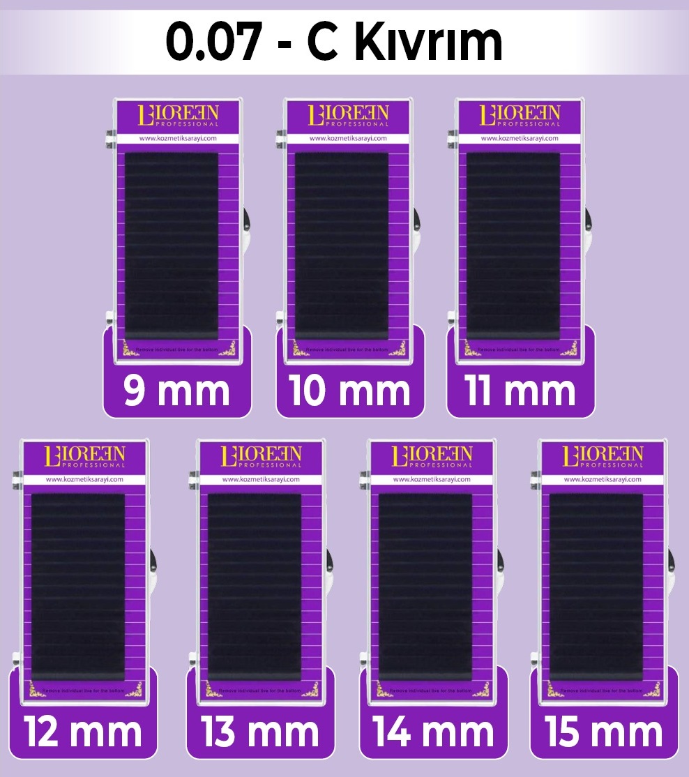Loreen%20Professional%20İpek%20Kirpik%20Set%200.07%20C%20Kıvrım%209-10-11-12-13-14-15mm